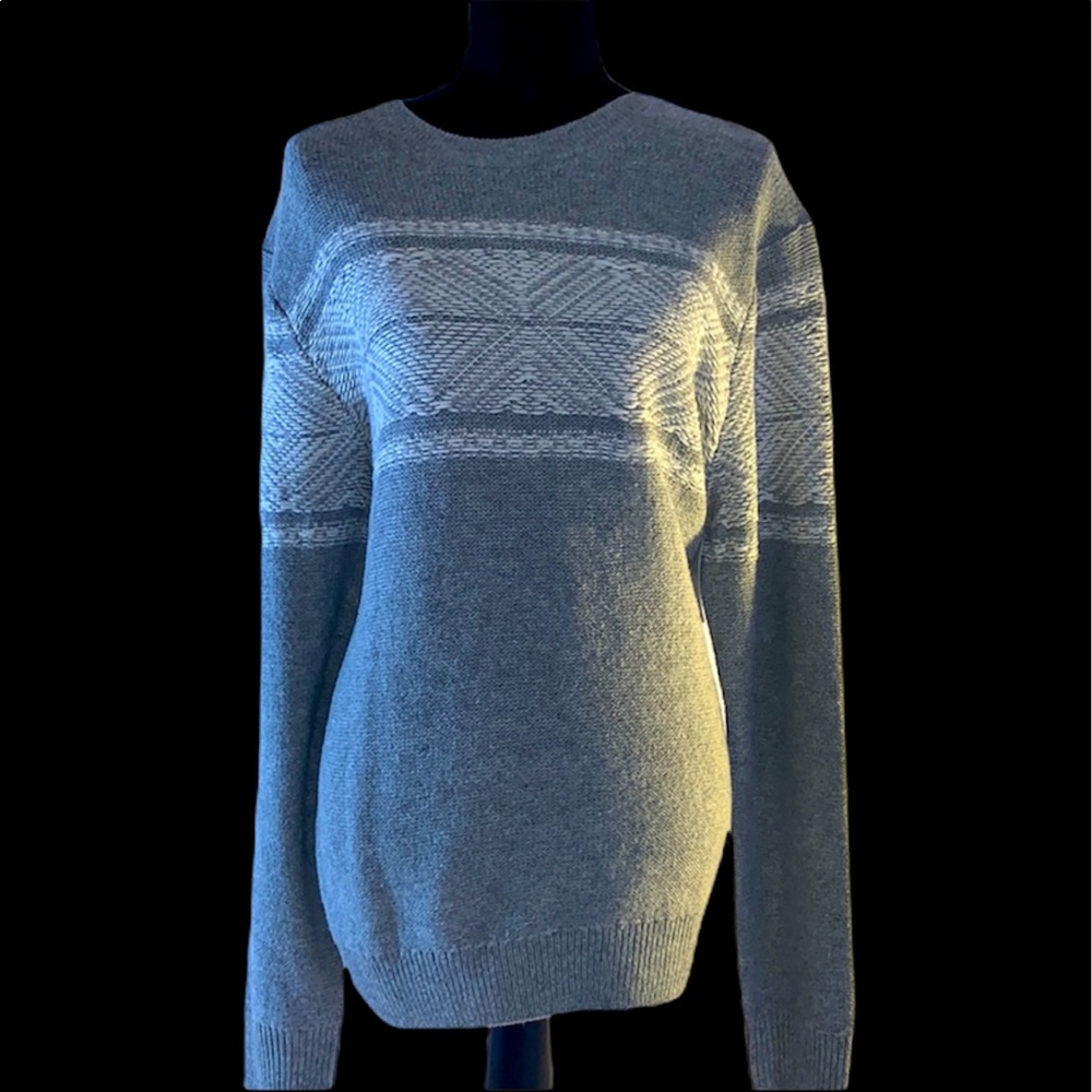 Croft & Barrow Pullover Med Grey Large Woman’s